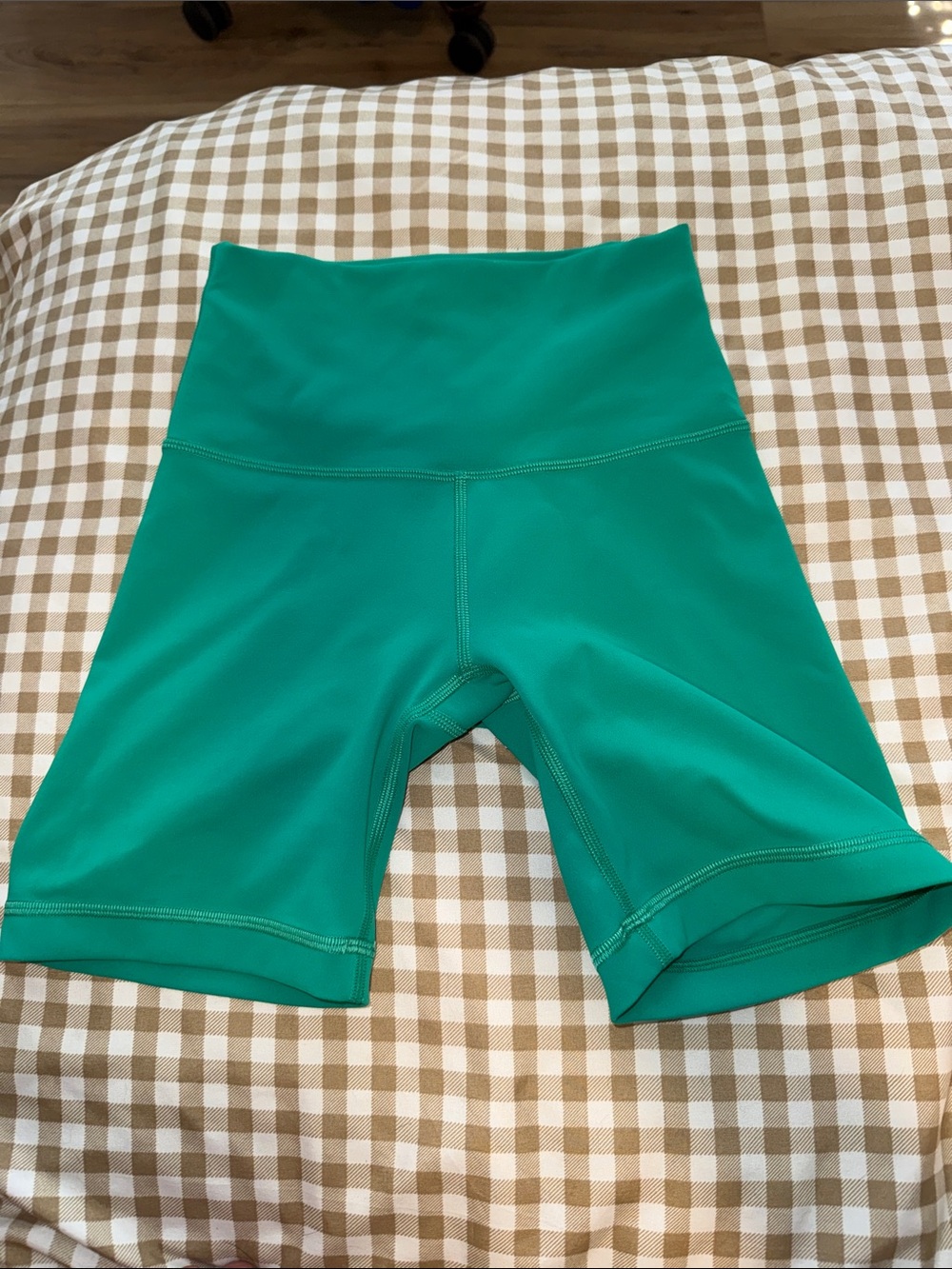 lululemon athletica High-Rise Teal Bike Shorts